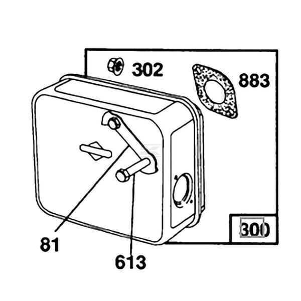 Udstødning - 492746 - Briggs & Stratton