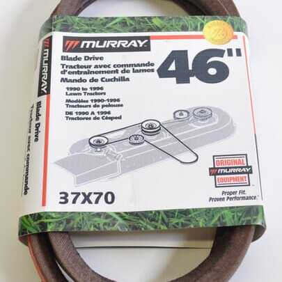 Murray Kileremme oversigt - 37X70 - V-belt