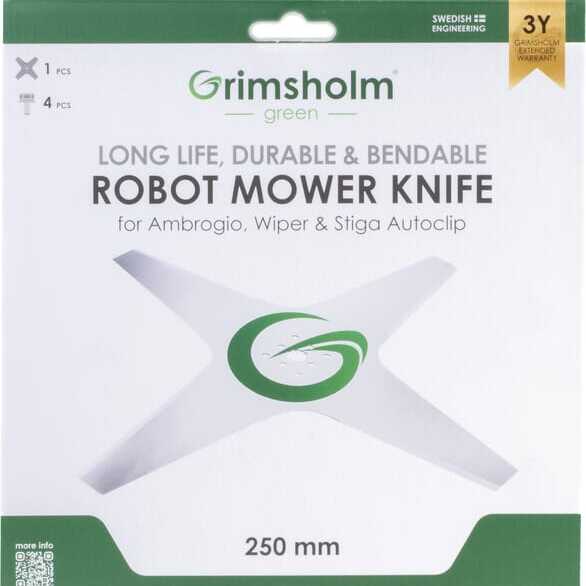 Stiga Robot klipperkniveoversigtuniversal - FGP122 - Kniv, passer til robotplæneklipper Stiga Autoclip, 25 cm