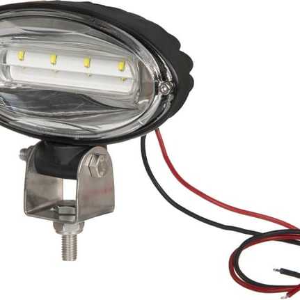 John Deere Arbejdslampe LED, oval - LA10448 - Arbejdslampe LED, 40W 3500lm, Ultra bred projektør